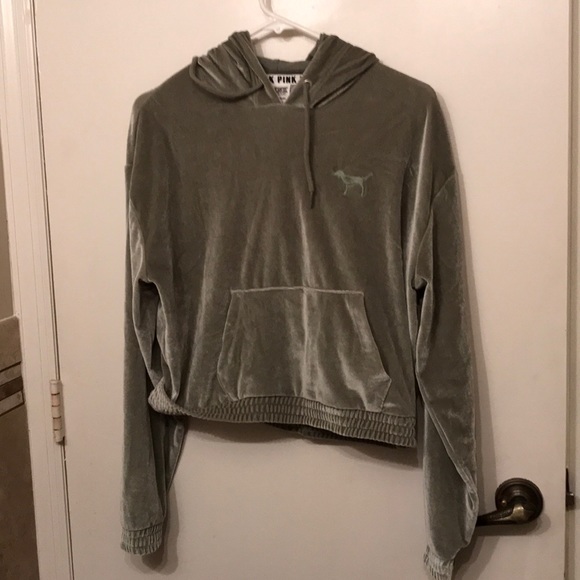 PINK Victoria's Secret Tops - VS PINK velvet sweatshirt